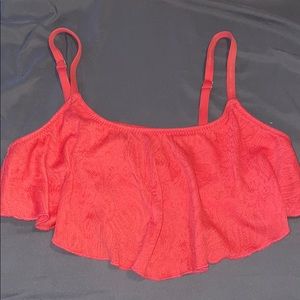 Coral swim top